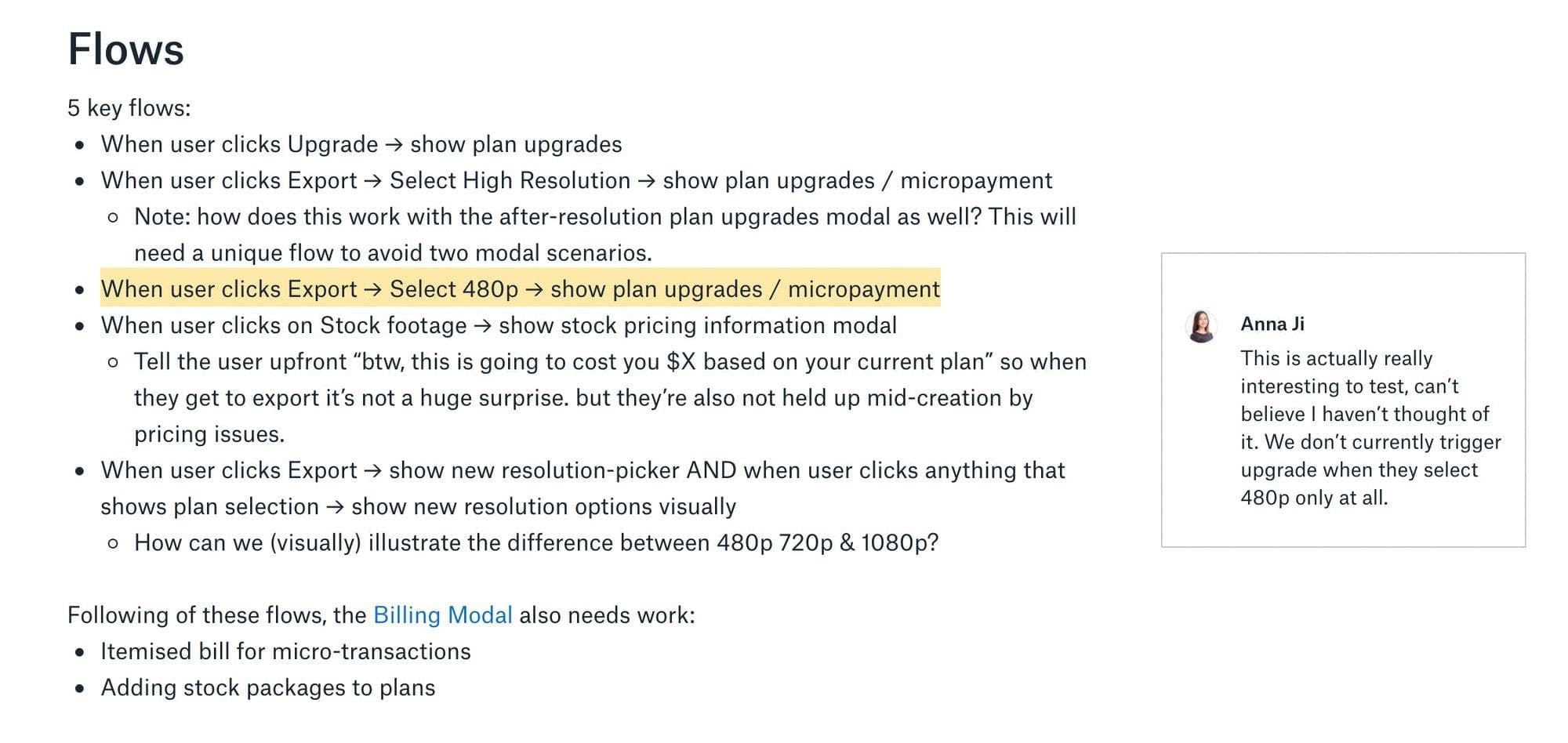 Pricing Flow Chat