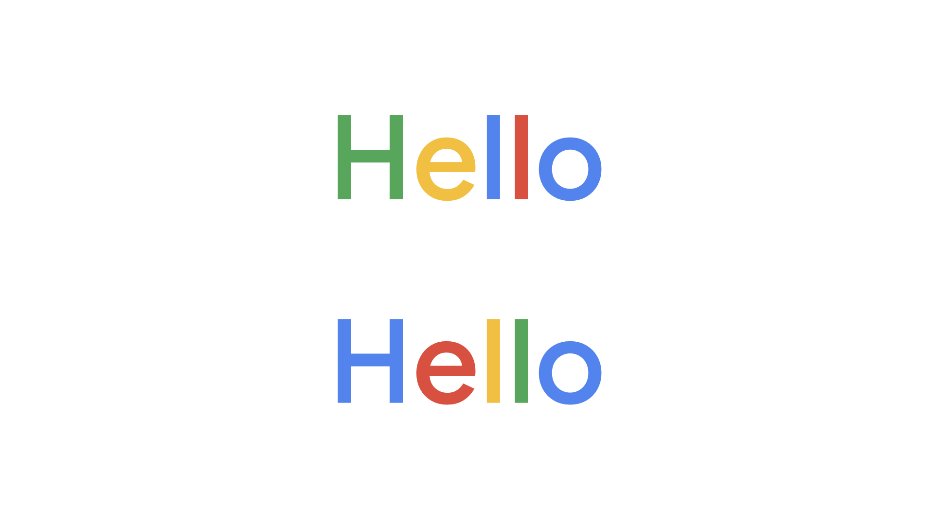 Google Colours